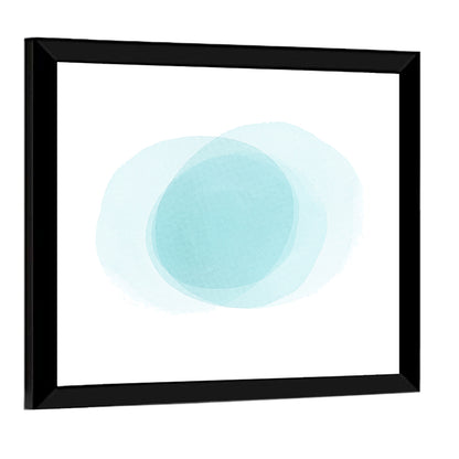Translucent Blue Circles Wall Art