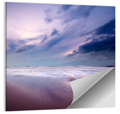 Purple Night Beach Wall Art
