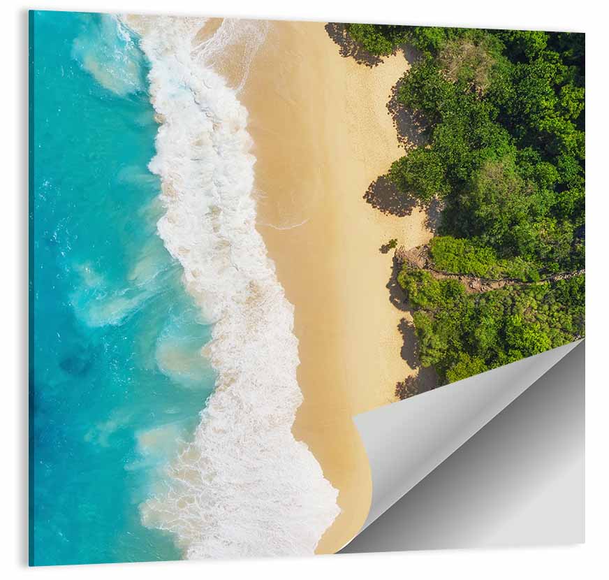 Aerial Turquoise Beach View Wall Art