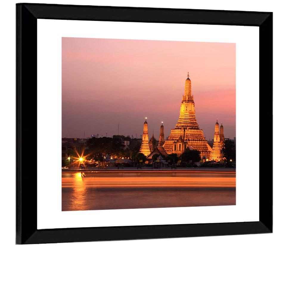 Wat Arun at Dusk Wall Art