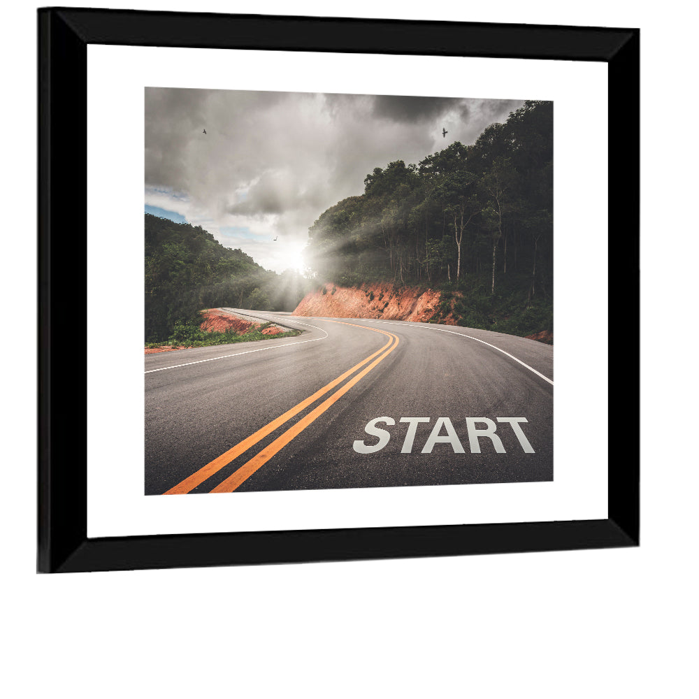 Start of a Journey, Sunrise Road Wall Art