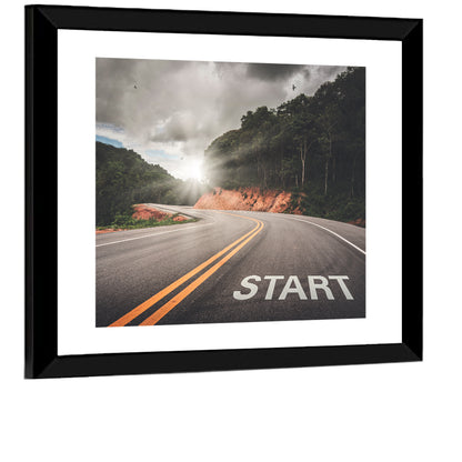 Start of a Journey, Sunrise Road Wall Art