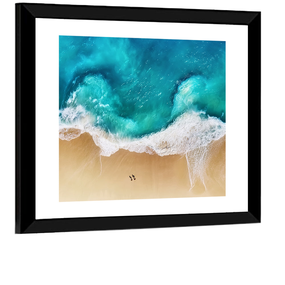 Turquoise Beach Aerial Wall Art