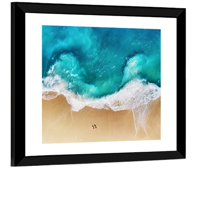 Turquoise Beach Aerial Wall Art