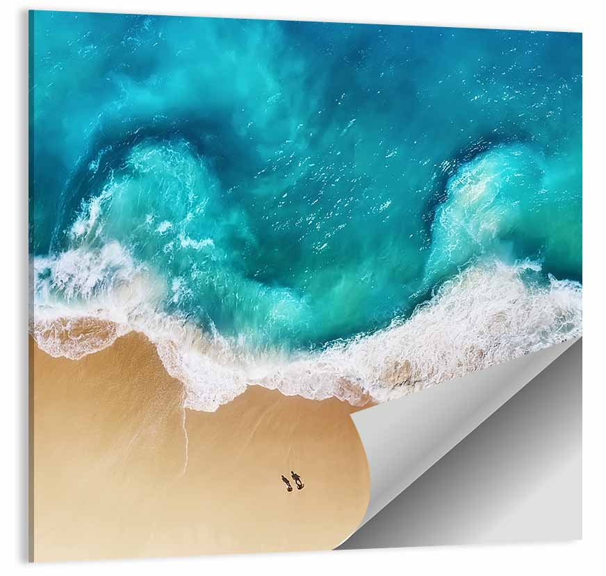 Turquoise Beach Aerial Wall Art