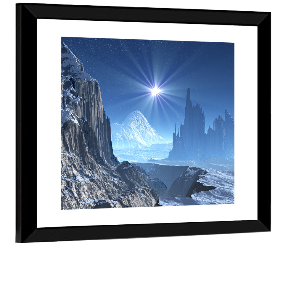 Frozen Alien World Wall Art