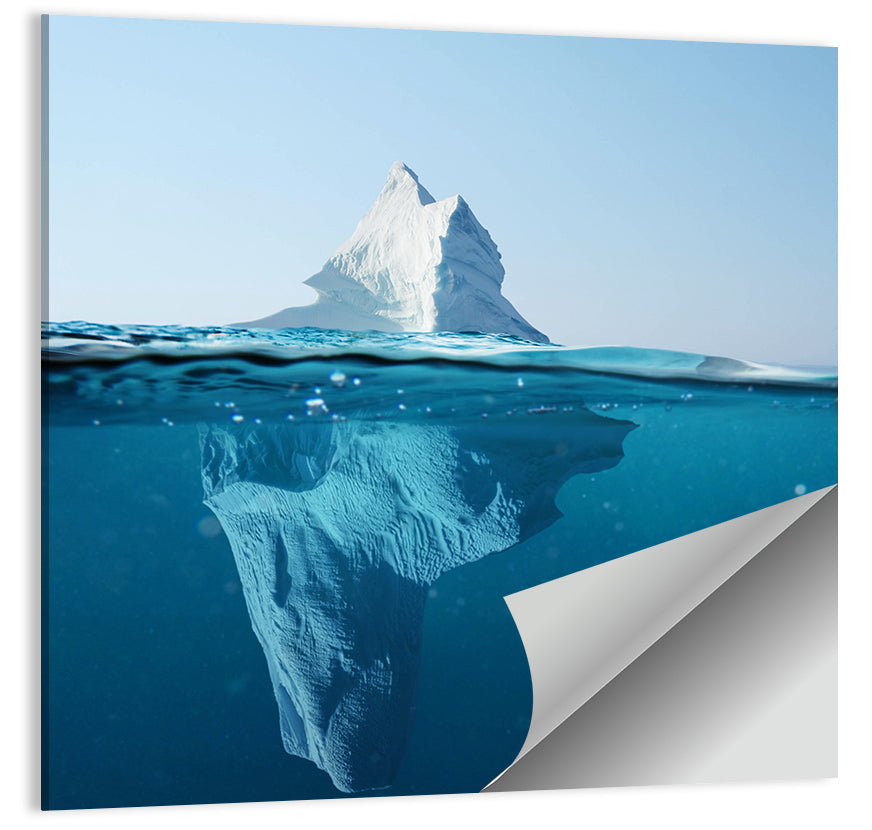 Split-level Iceberg Wall Art