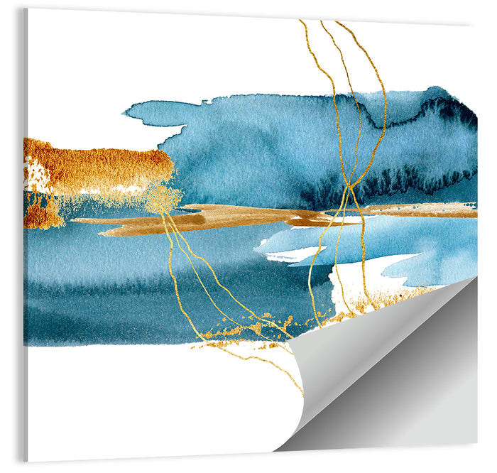 Underwater Plant Abstract Wall Art as a poster print