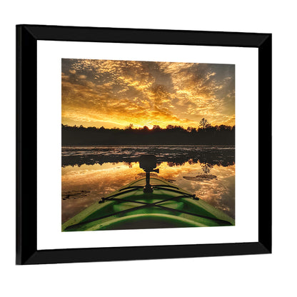 Beaver Dam Canada Sunset Wall Art