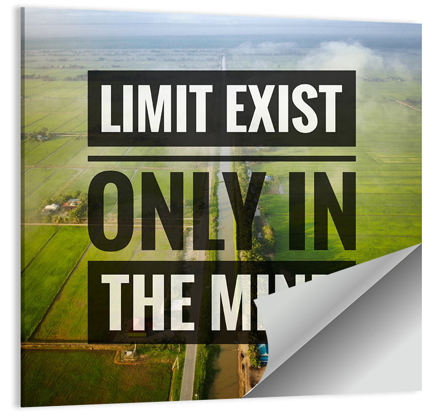 Limit Only Exist in Mind Wall Art