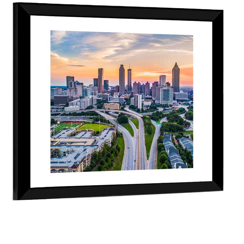 Downtown Atlanta Skyline Wall Art