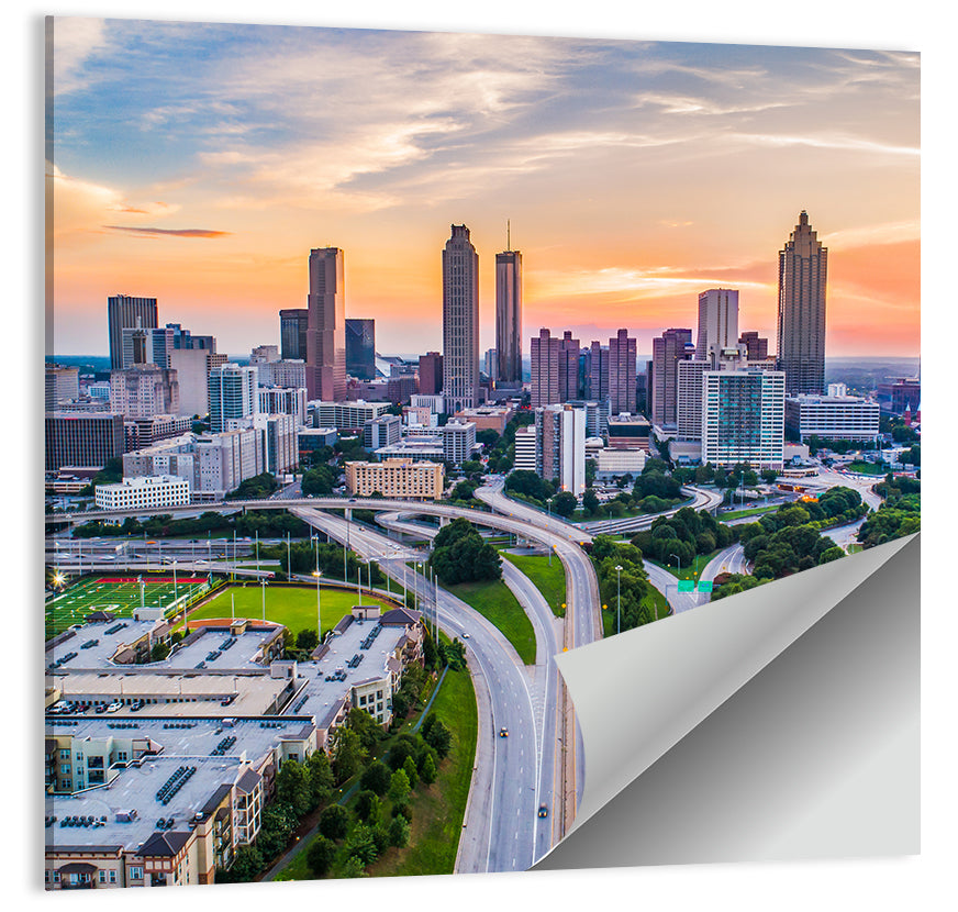 Downtown Atlanta Skyline Wall Art