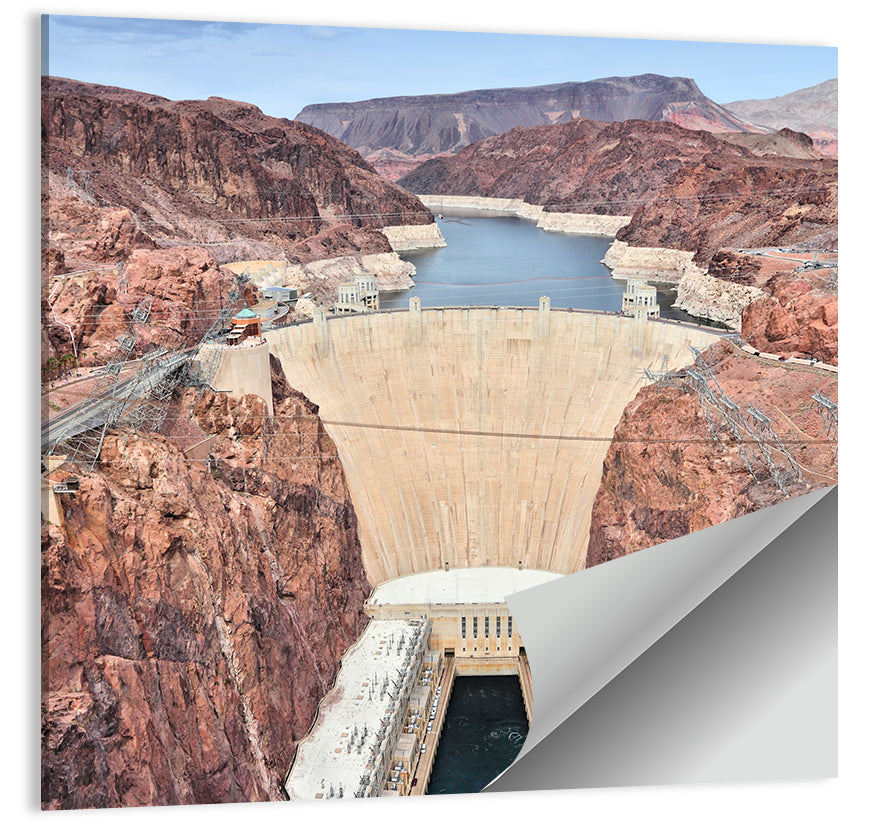 Hoover Dam High-angle View Wall Art