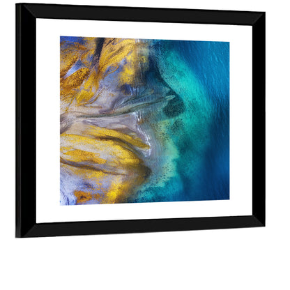 Golden Coast Abstract Wall Art