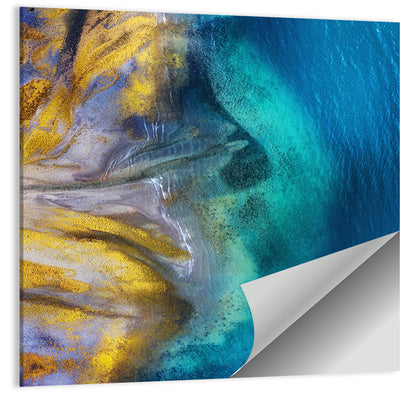 Golden Coast Abstract Wall Art