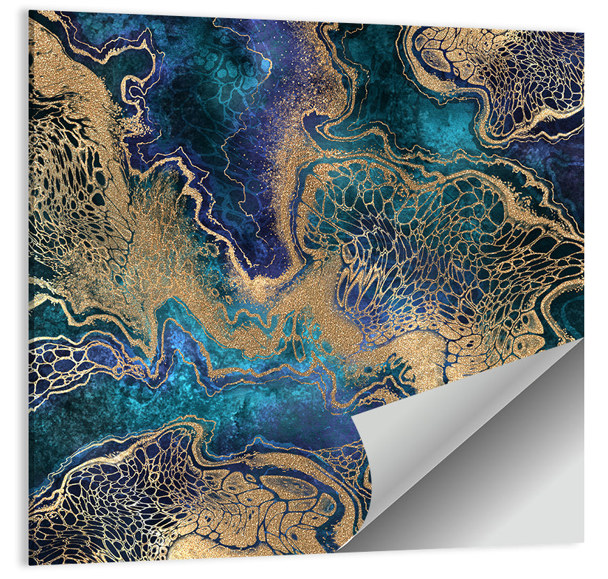 Gilded Geode Abstract Wall Art