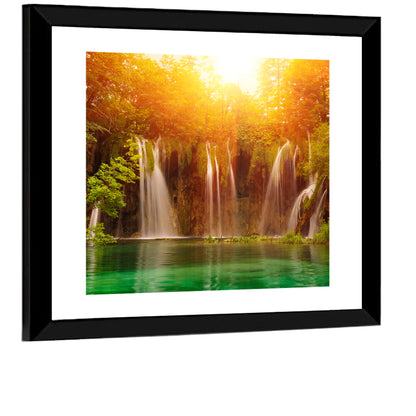 Plitvice Lakes Waterfalls Wall Art