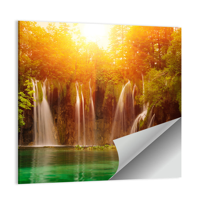 Plitvice Lakes Waterfalls Wall Art as a poster print