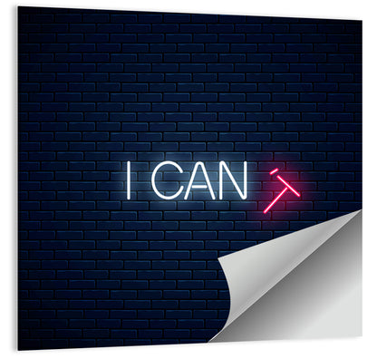 I Can Neon Sign Wall Art
