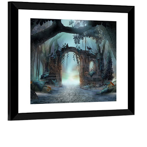 Enchanted Foggy Forest Wall Art