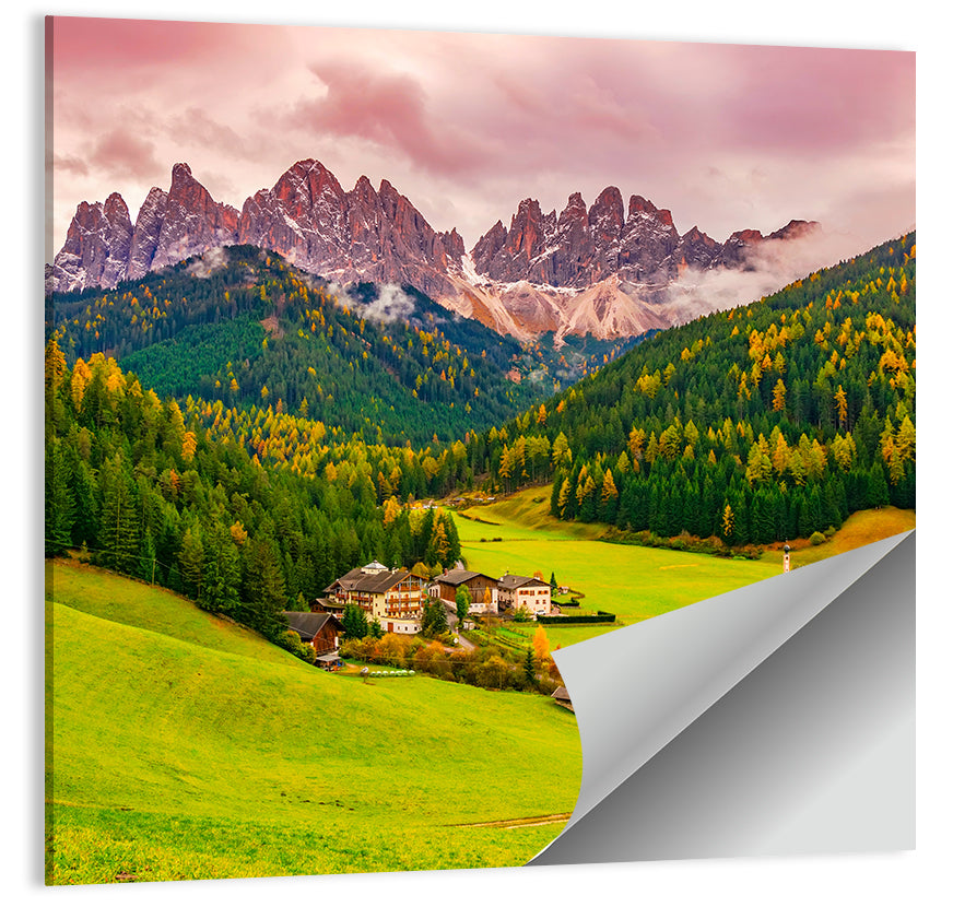St Johann Church, Santa Maddalena Wall Art