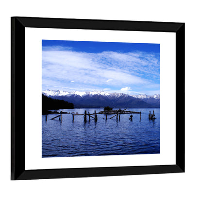 Nahuel Huapi Lake with Wooden Pilings Wall Art