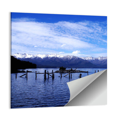 Nahuel Huapi Lake with Wooden Pilings Wall Art