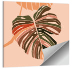 Monstera Leaf Abstract Wall Art