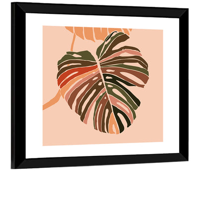 Tropical Monstera Leaves Wall Art