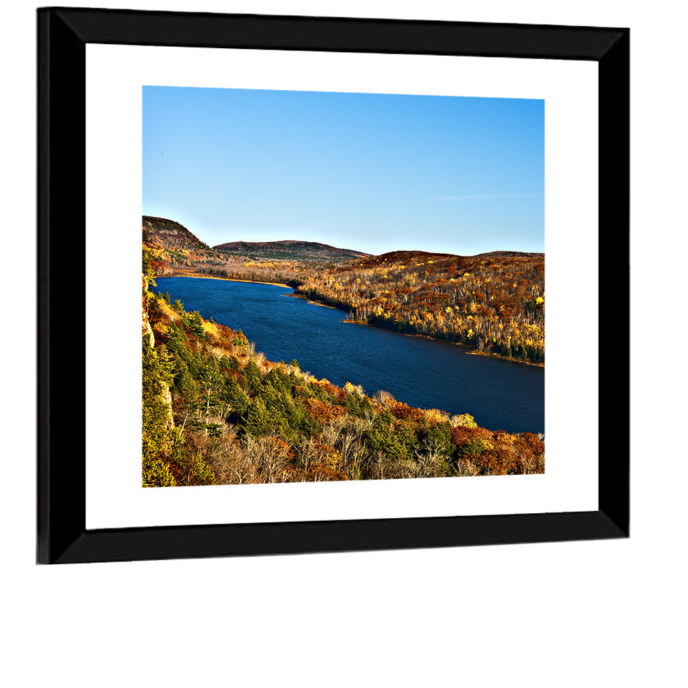 Lake of the Clouds Golden Hour Wall Art