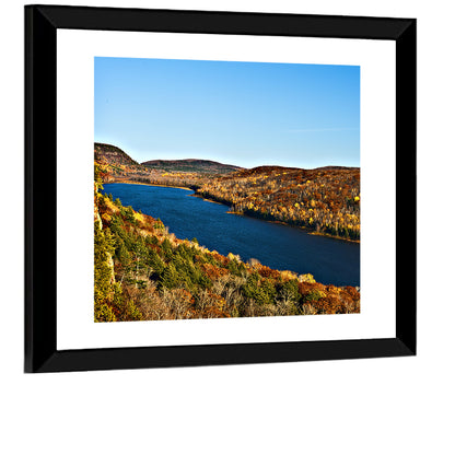 Lake of the Clouds Golden Hour Wall Art