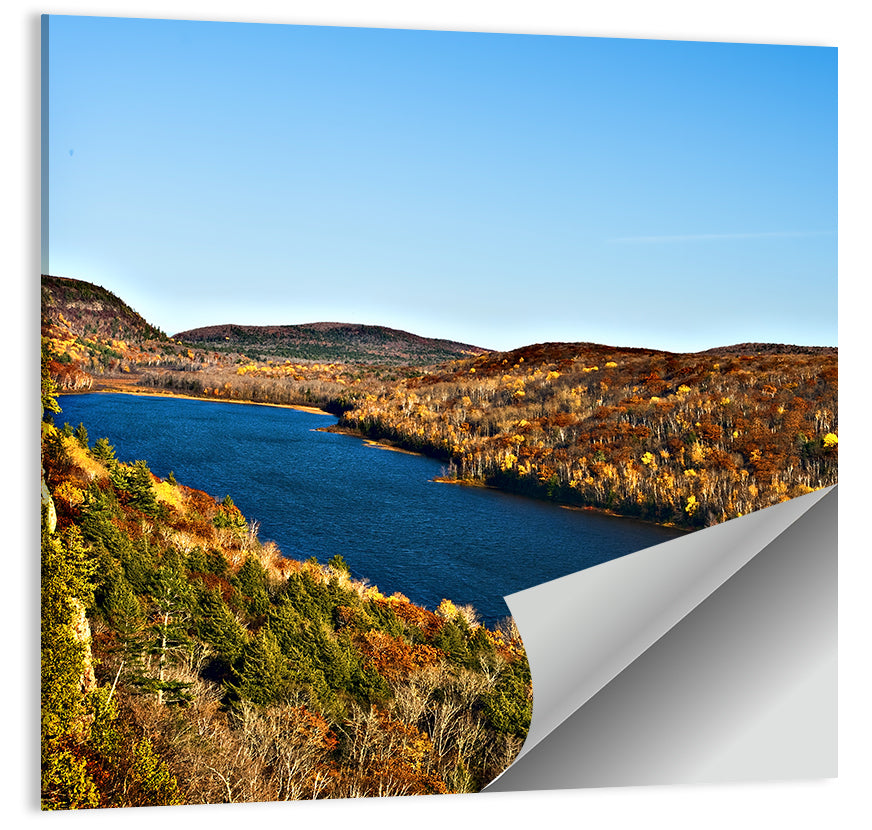 Lake of the Clouds Golden Hour Wall Art