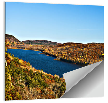 Lake of the Clouds Golden Hour Wall Art