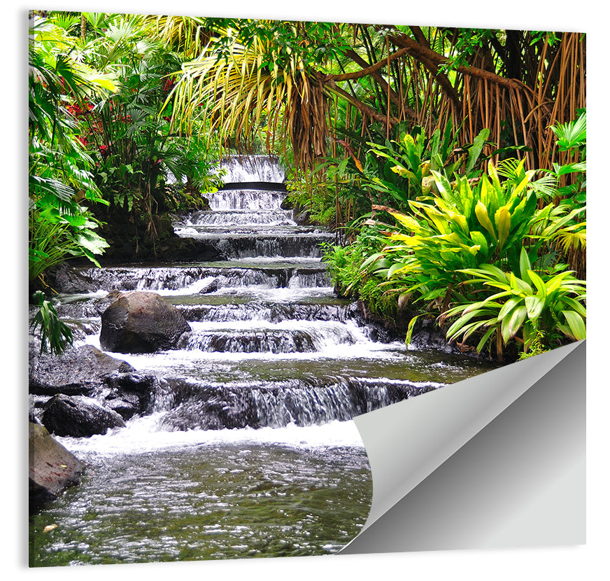 Tabacon Tiered Hot Springs Waterfall Wall Art