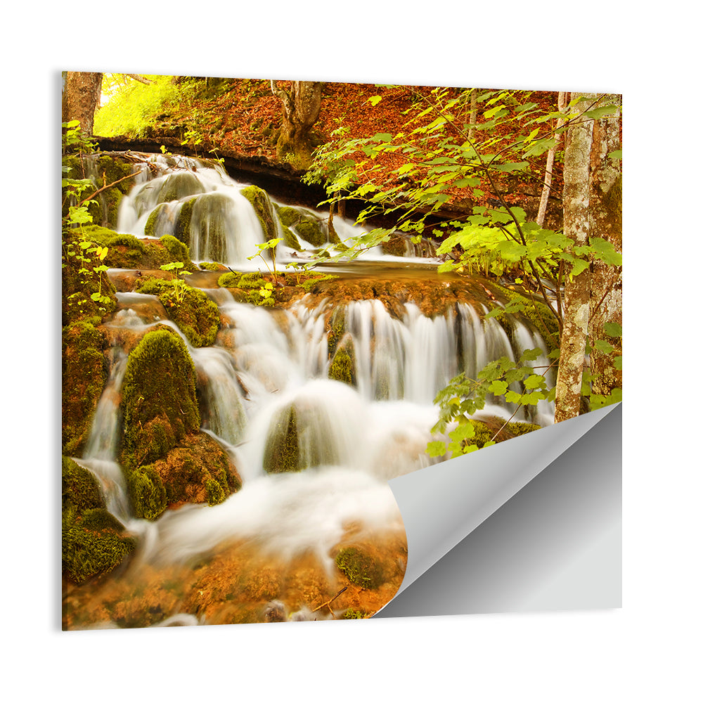 Plitvice Autumn Stream Wall Art