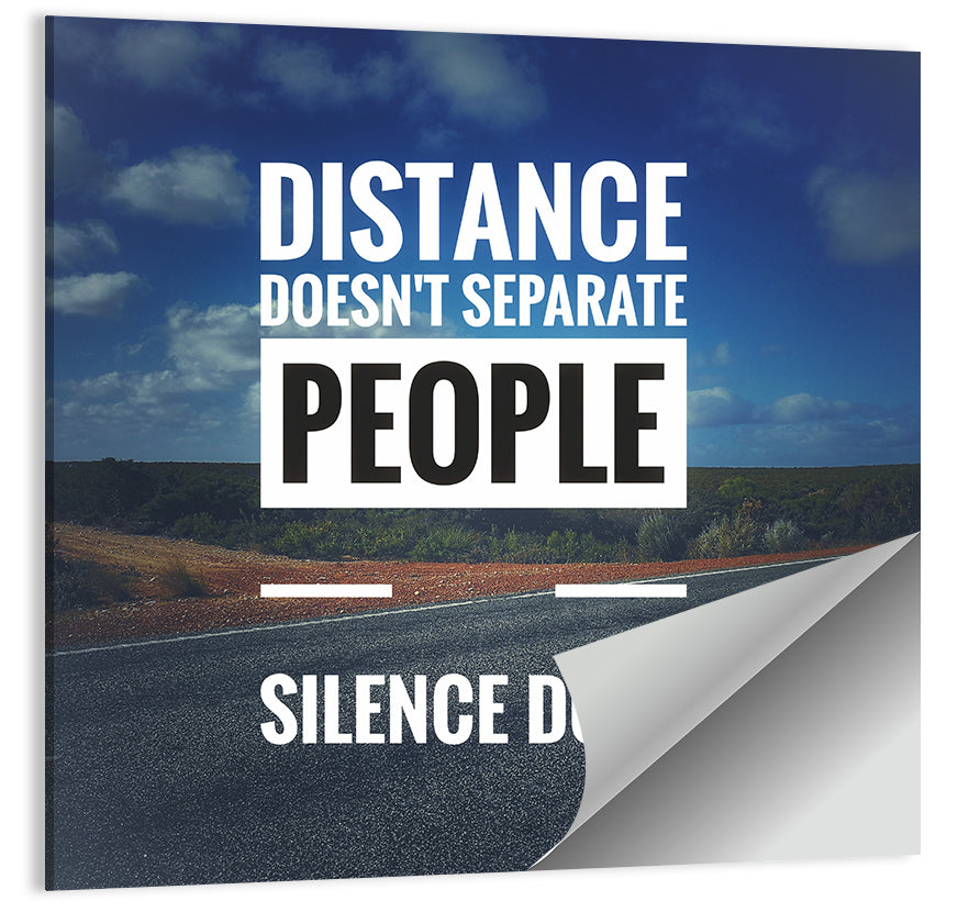 Silence Separates People Wall Art