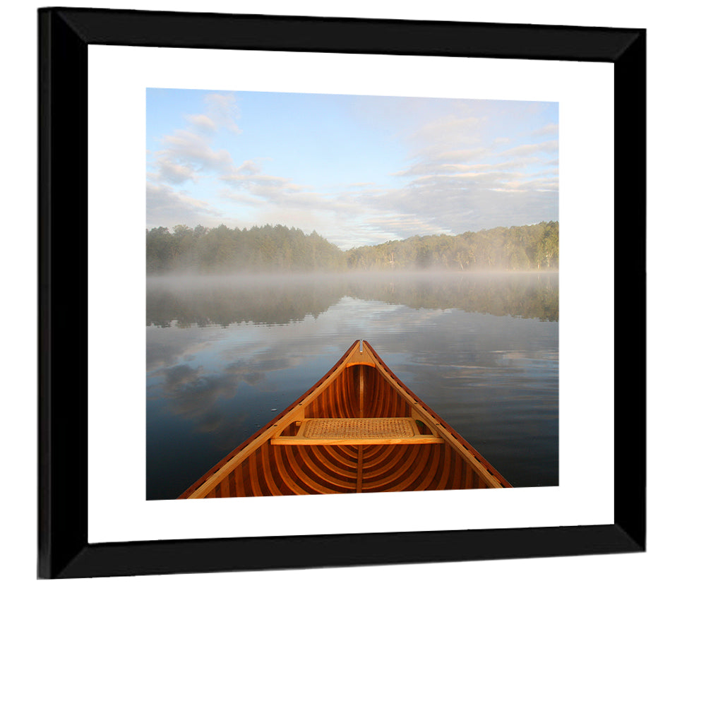 Cedar Canoe on Lake Ontario Wall Art
