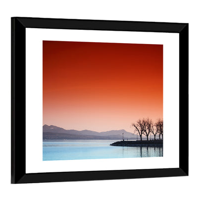 Lake Geneva Sunset Reflection Wall Art