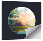 Spring Forest at Sunset Wall Art