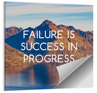 Failure Is Success in Progress Wall Art
