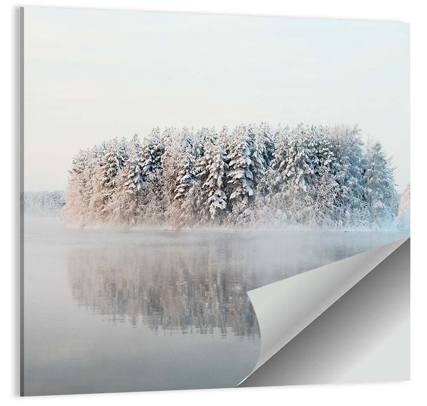 Misty Karelia Lake Wall Art