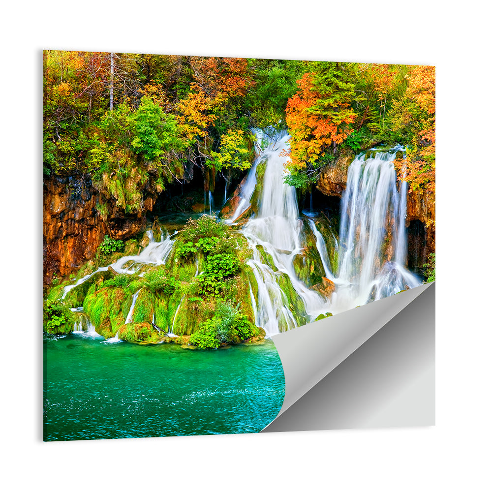 Plitvička Jezera Autumn Falls Wall Art