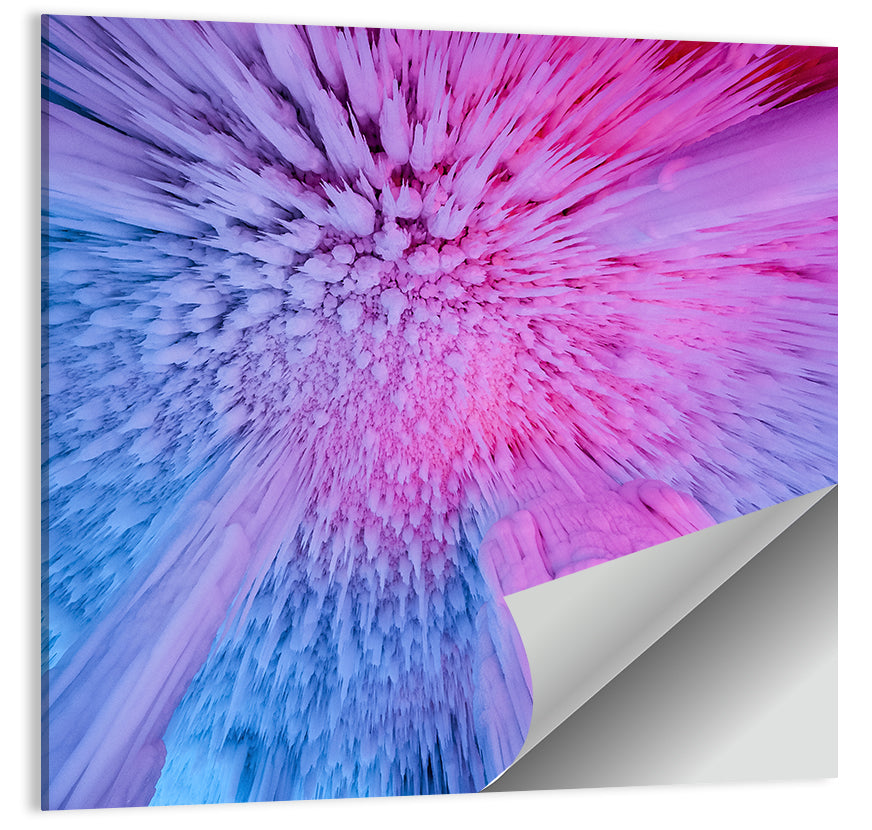 Ethereal Ice Cave Icicles Wall Art