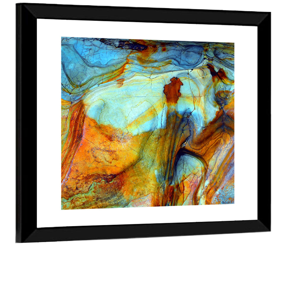 Agate-inspired Rock Pattern Wall Art
