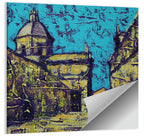 Las Agustinas Alleyway Abstraction Wall Art