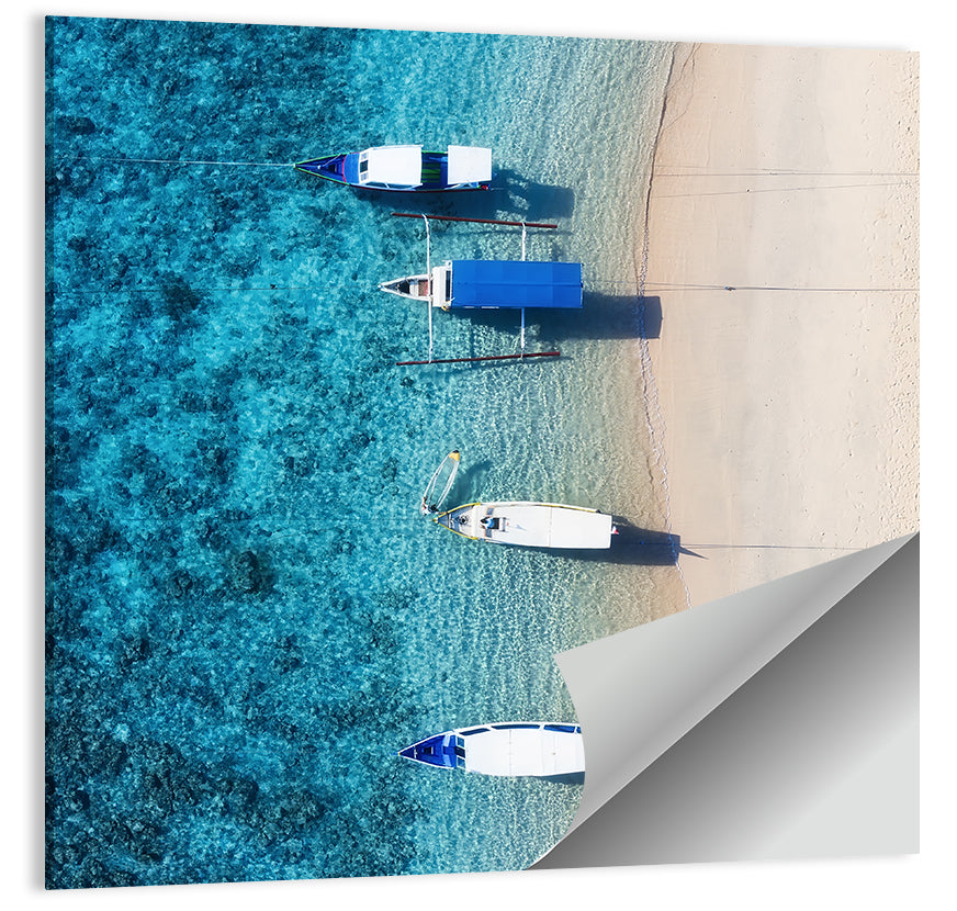 Gili Meno Aerial Seascape Wall Art