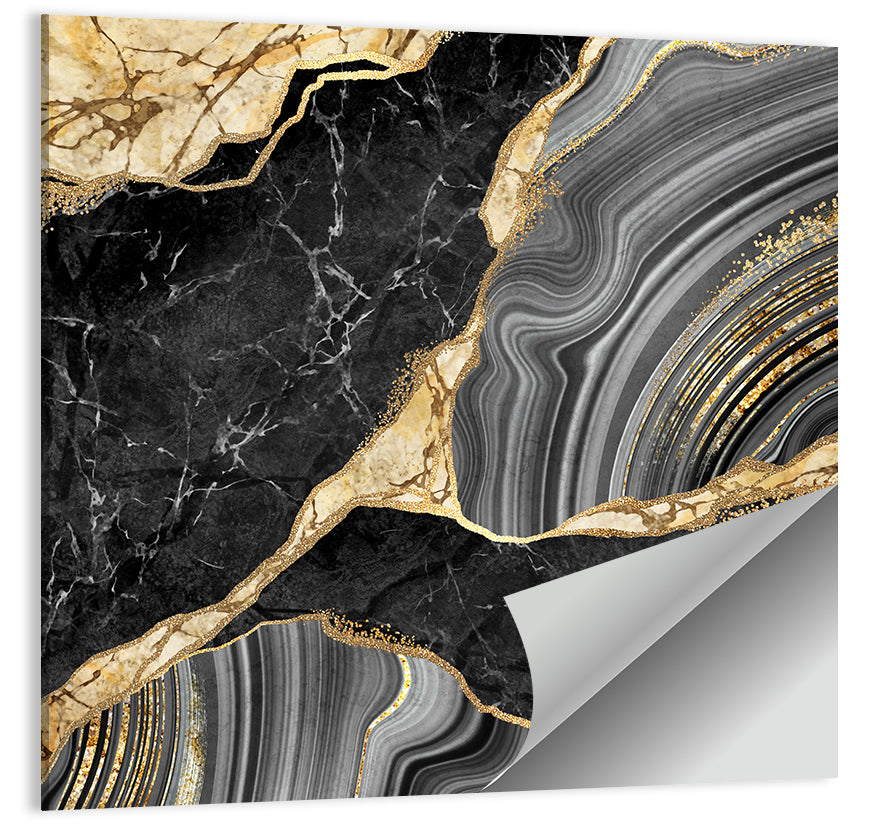 Gold River Abstract Wall Art