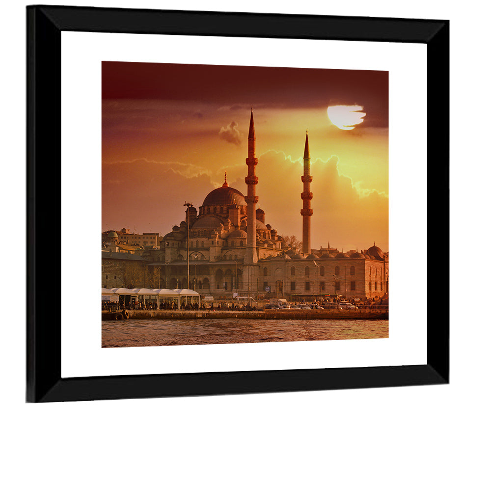 Yeni Cami Golden Hour Wall Art