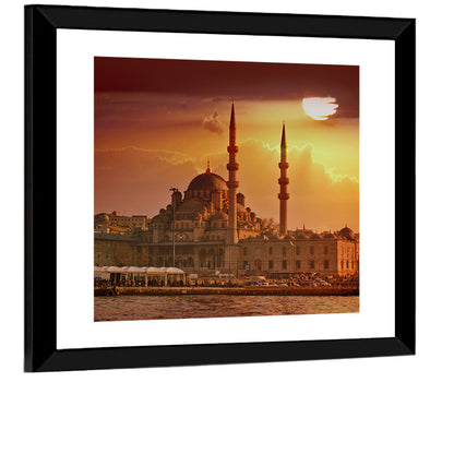 Yeni Cami Golden Hour Wall Art