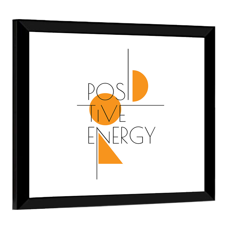 Positive Energy Typography Wall Art